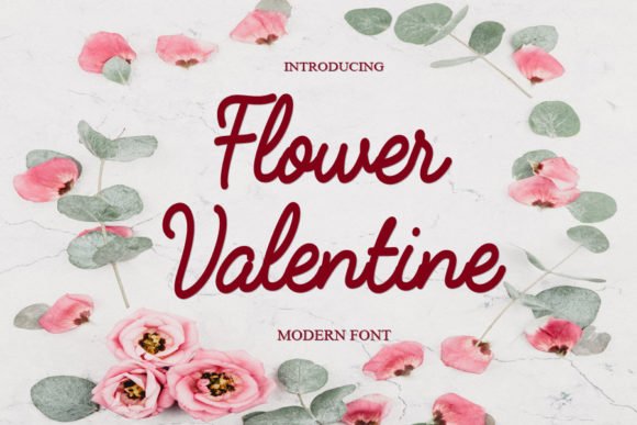 Flower Valentine Font - Featured Image