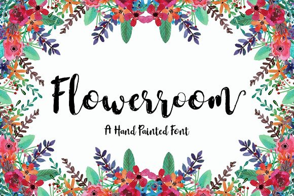 Flowerroom Font - Featured Image