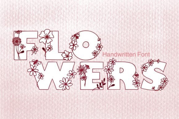 Flowers Font - Featured Image