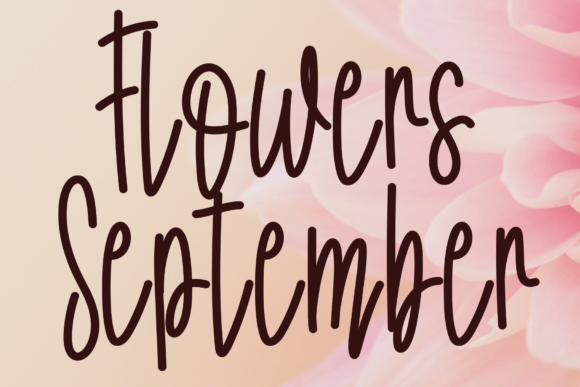 Flowers September Font - Featured Image