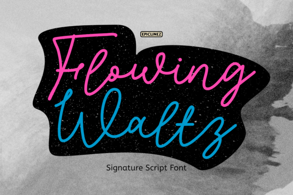 Flowing Waltz Font - Featured Image