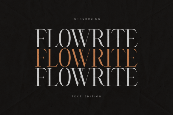 Flowrite Font - Featured Image