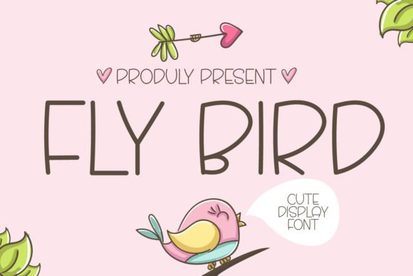Fly Bird Font - Featured Image