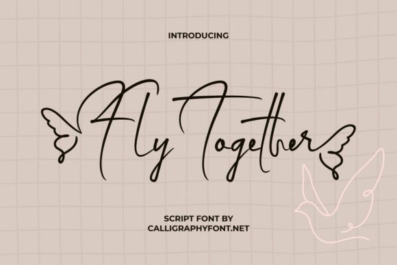 Fly Together Font - Featured Image