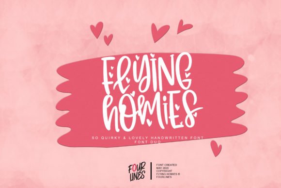 Flying Homies Font - Featured Image