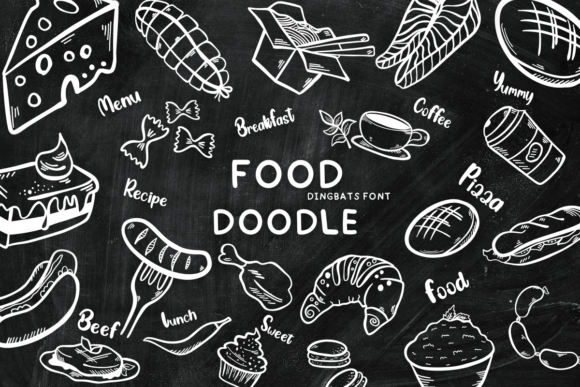 Food Doodle Font - Featured Image