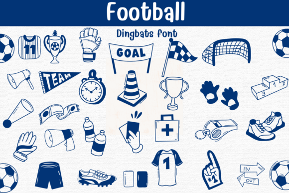 Football Doodle Font - Featured Image