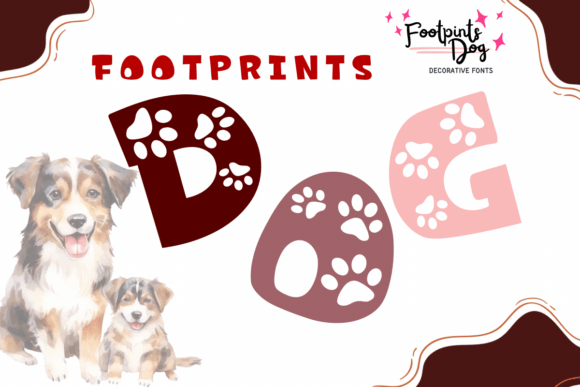 Footprints Dog Font - Featured Image