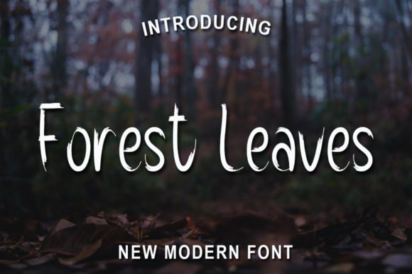 Forest Leaves Font - Featured Image