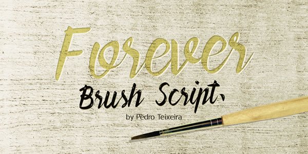 Forever Brush Script Font - Featured Image