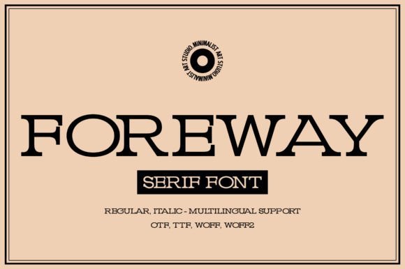 Foreway Font - Featured Image