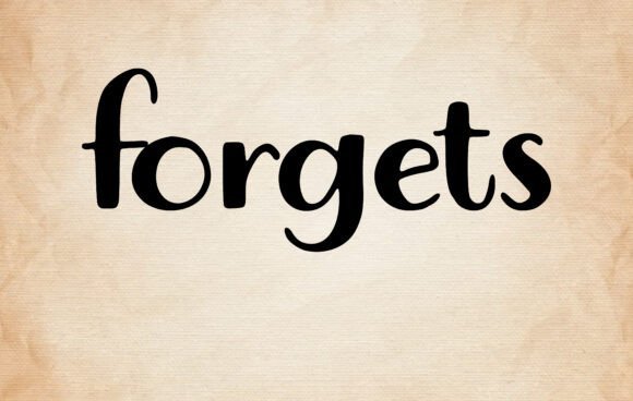 Forgets Font - Featured Image