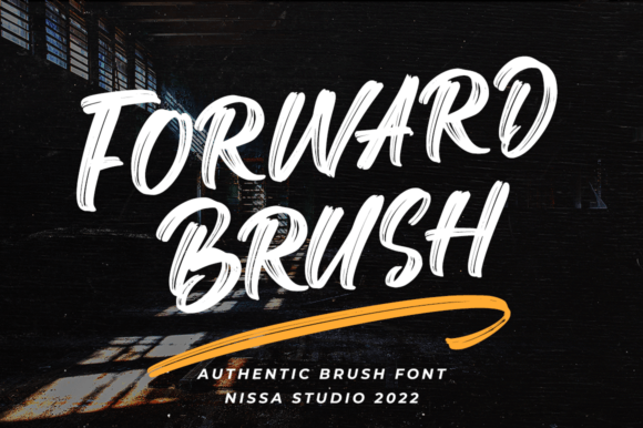 Forward Brush Font - Featured Image