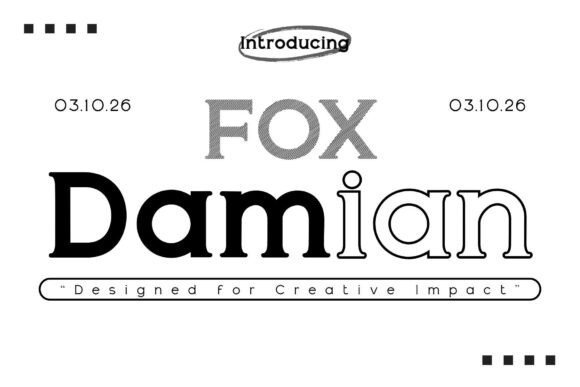 Fox Damian Font - Featured Image