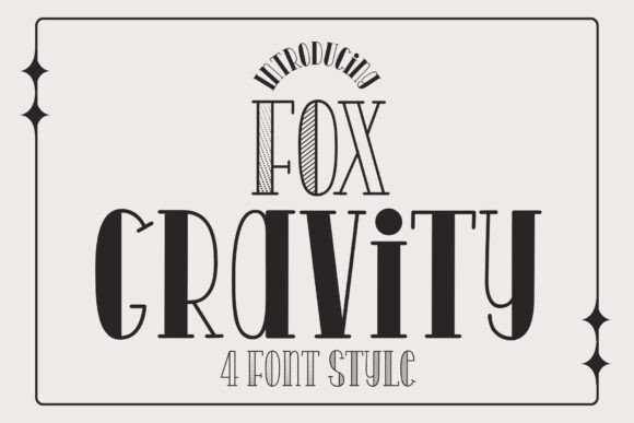 Fox Gravity Font - Featured Image