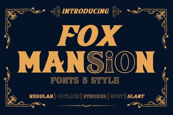 Fox Mansion Font - Featured Image
