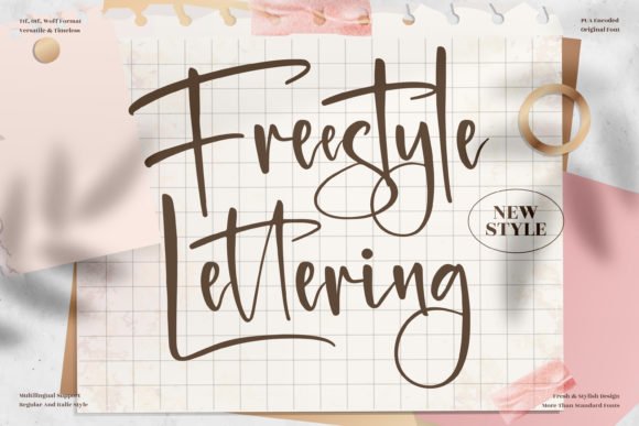 Freestyle Lettering Font - Featured Image