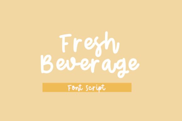 Fresh Beverage Font - Featured Image