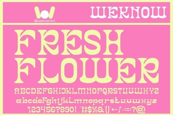 Fresh Flower Font - Featured Image
