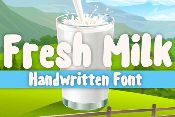 Fresh Milk Font - Featured Image