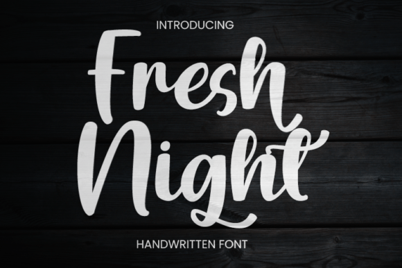 Fresh Night Font - Featured Image