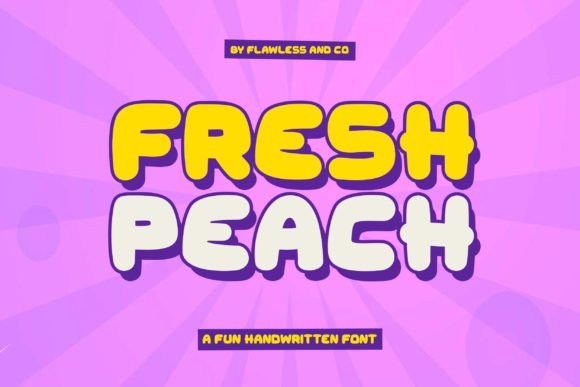 Fresh Peach Font - Featured Image