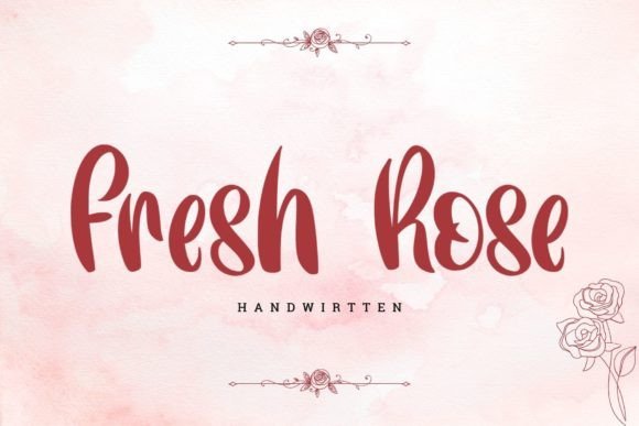 Fresh Rose Font - Featured Image