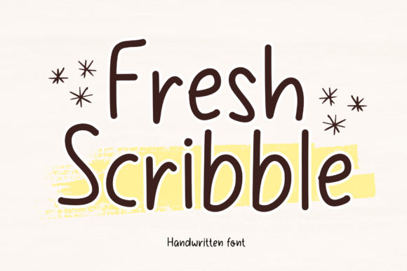 Fresh Scribble Font - Featured Image