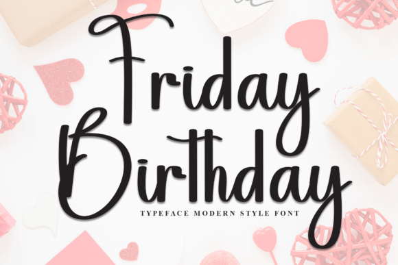Friday Birthday Font - Featured Image