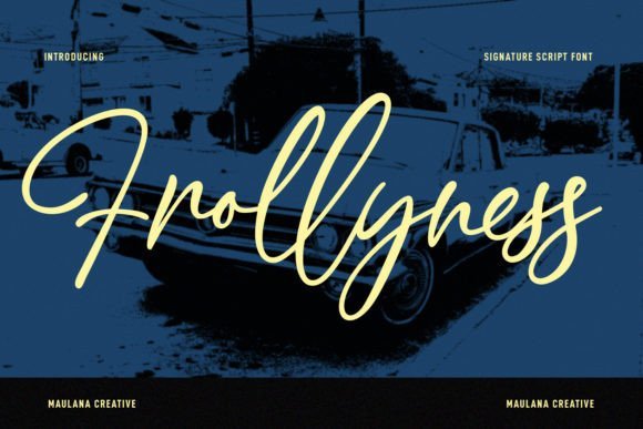 Frollyness Font - Featured Image