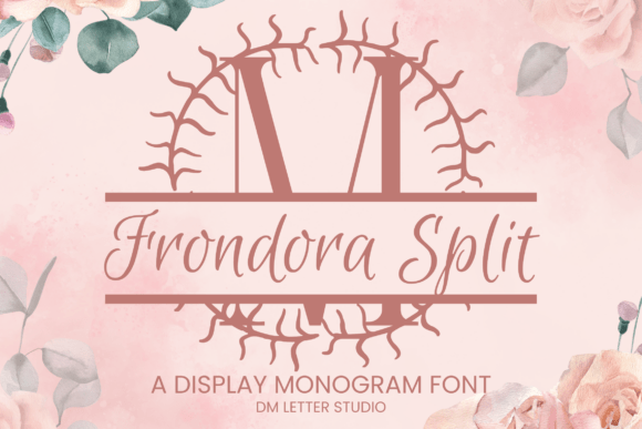 Frondora Split Monogram Font - Featured Image