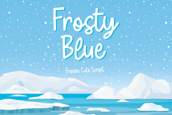 Frosty Blue Font - Featured Image