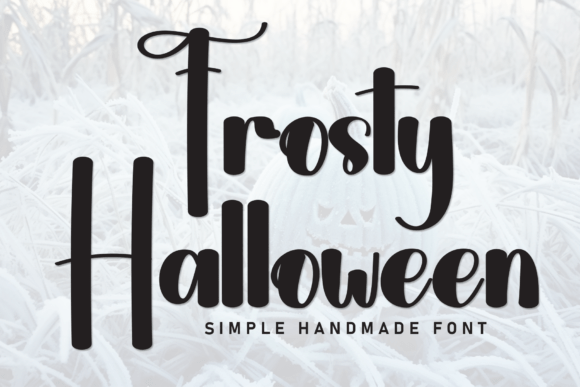 Frosty Halloween Font - Featured Image