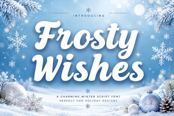 Frosty Wishes Font - Featured Image