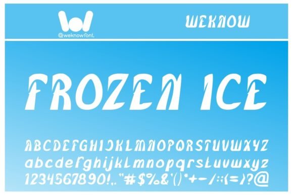 Frozen Ice Font - Featured Image