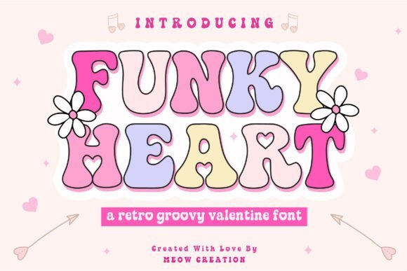 Funky Heart Font - Featured Image