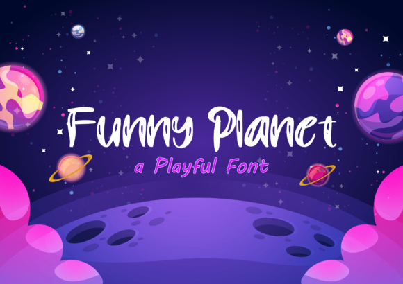 Funny Planet Font - Featured Image