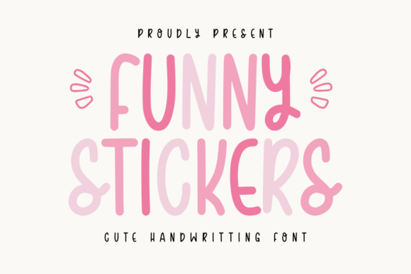 Funny Stickers Font - Featured Image
