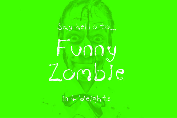 Funny Zombie Font - Featured Image