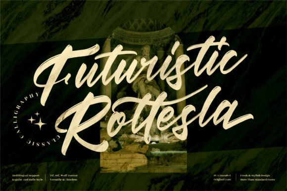 Futuristic Rottesla Font - Featured Image