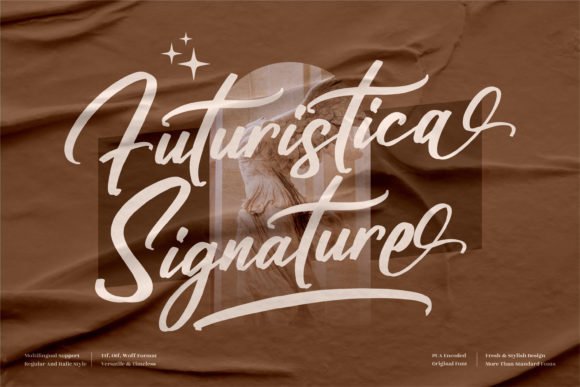 Futuristica Signature Font - Featured Image