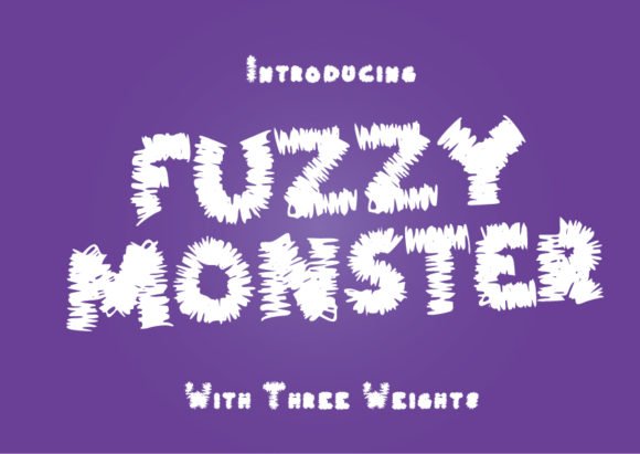 Fuzzy Monster Font - Featured Image