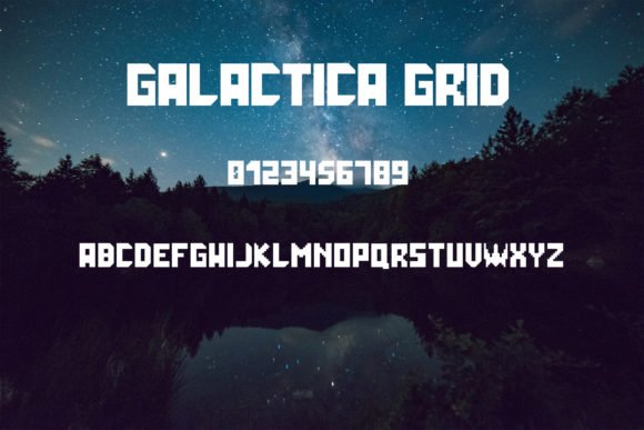 Galactica Grid Font - Featured Image