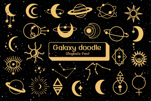 Galaxy Doodle Font - Featured Image