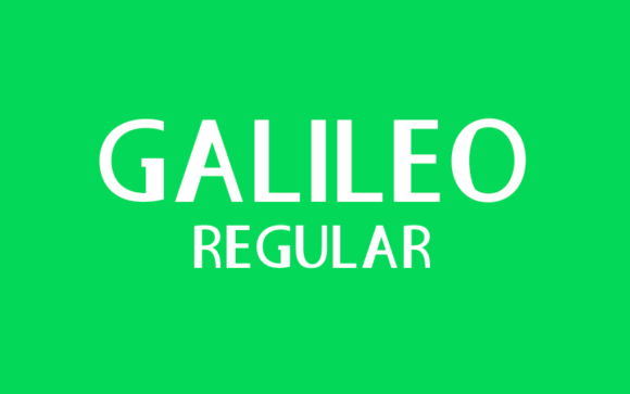 Galileo Regular Font - Featured Image
