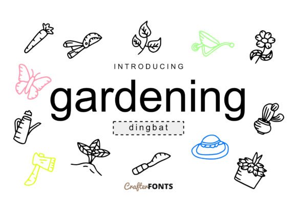 Gardening Doodle Font - Featured Image