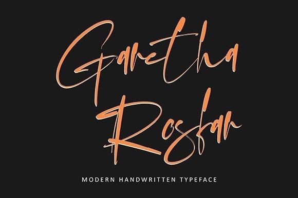 Garetha Rosfar Font - Featured Image