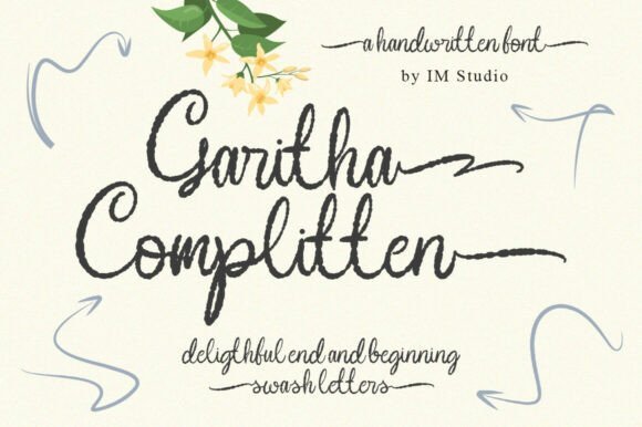 Garitha Complitten Font - Featured Image