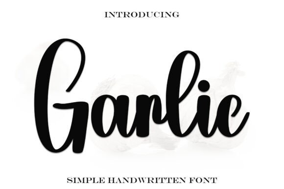 Garlic Font - Featured Image