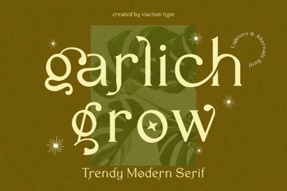 Garlich Grow Font - Featured Image